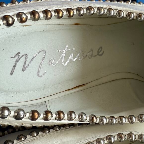 Matisse Alexa Studded Laceless Derby Vegan Leather Oxford Shoes RARE - Picture 7 of 8